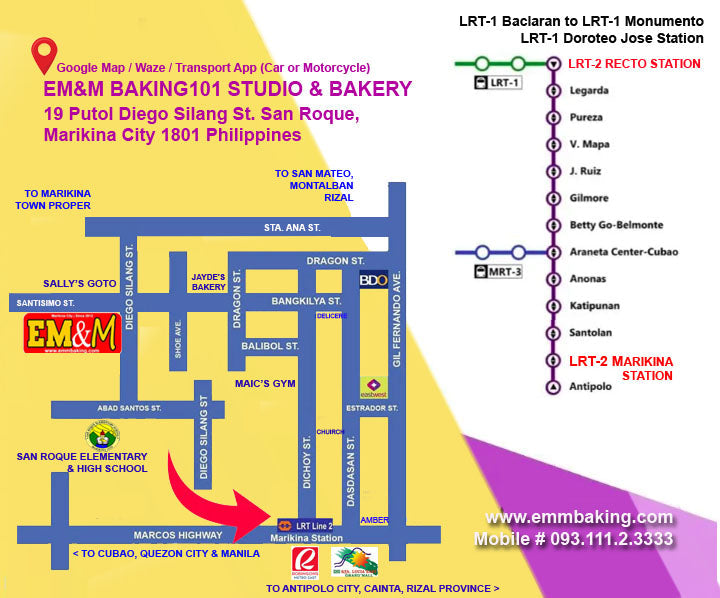 Contact Us | Venue | Bakery
