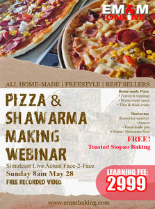 [WEBINAR] Special Short Course: Pizza & Shawarma Making with FREE Toasted Siopao