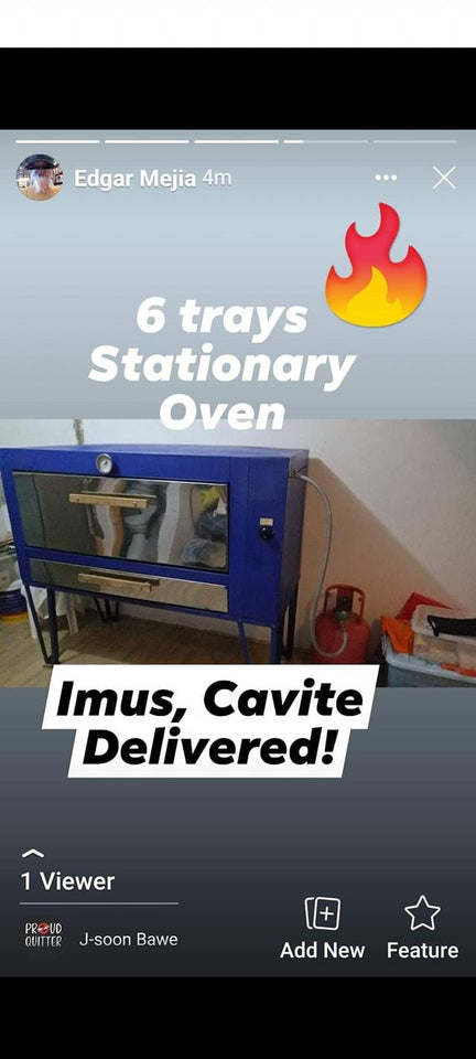 [BRAND NEW] BAKERY STATIONARY GAS-TYPE OVEN ON STOCK WITH WARRANTY